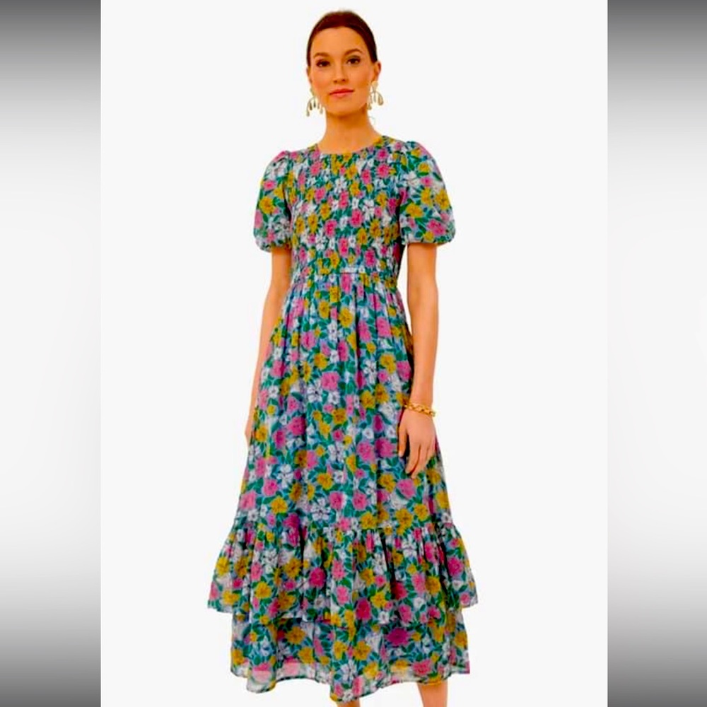BANJANAN QUANT DRESS - MELODIC FLORAL VISTA